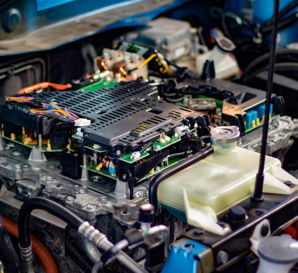 automotive on board charger under the hood