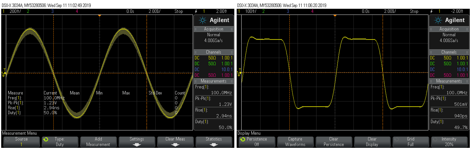 time domain operation of the LA