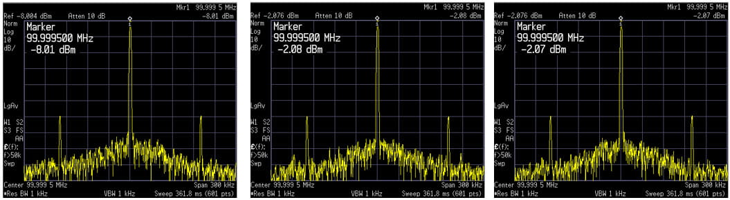 Spectrum Analyzer screen caps 